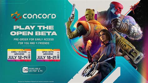 Concord Beta dates announced, Beta Early Access launching .